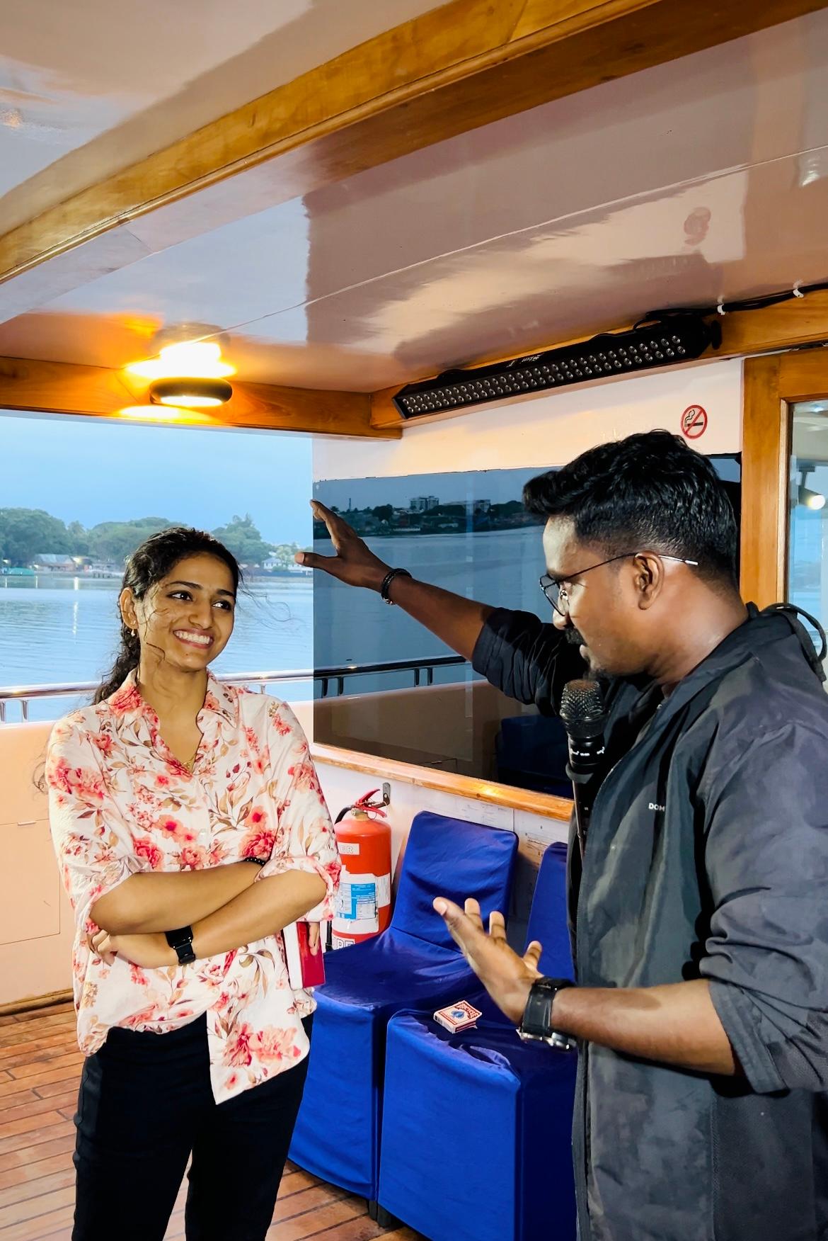 Professionals mentalist hosting a corporate event with superior service on Minar Cruise